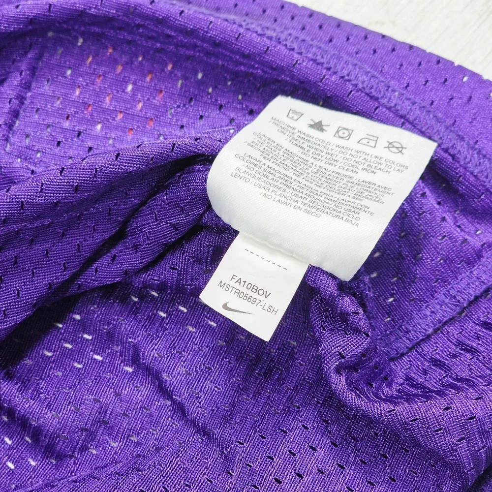 Vintage LSU Tigers NCAA Nike Team Authentic Purple Mesh Jersey #34 Mens XL EUC